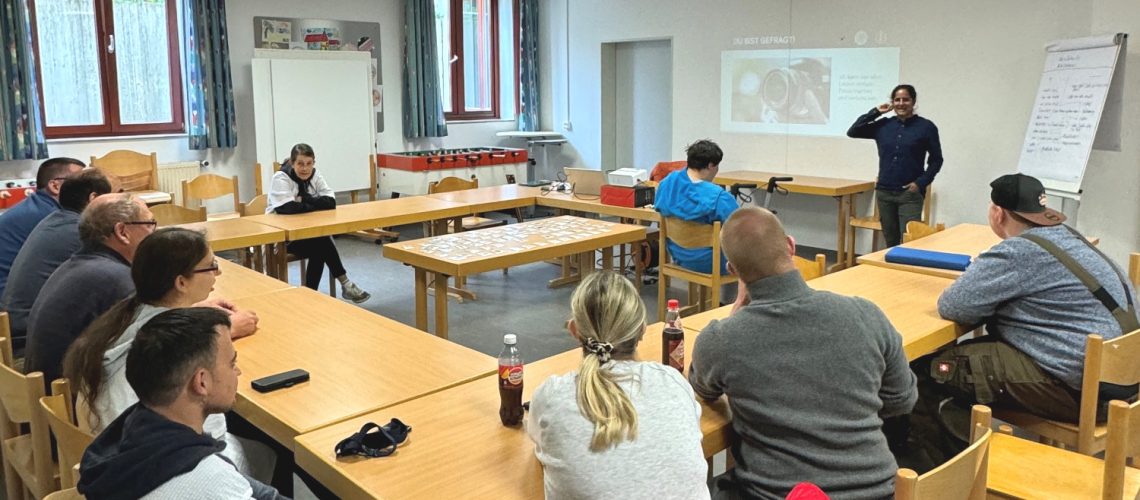 Workshop zu Social Media in der Werkstatt für behinderte Menschen des Monsignore-Bleyer-Hauses in M-Pasing