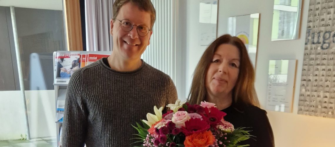 web-breit-60. Geburtstag von Frau Tomasik + 42 Jahre Mitarbeit KJSW La